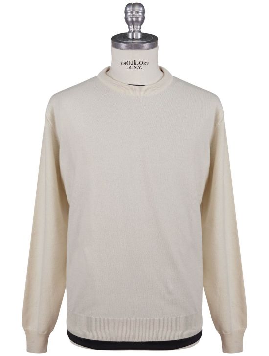 Kiton Kiton Beige Cashmere Sweater Crewneck Beige 000