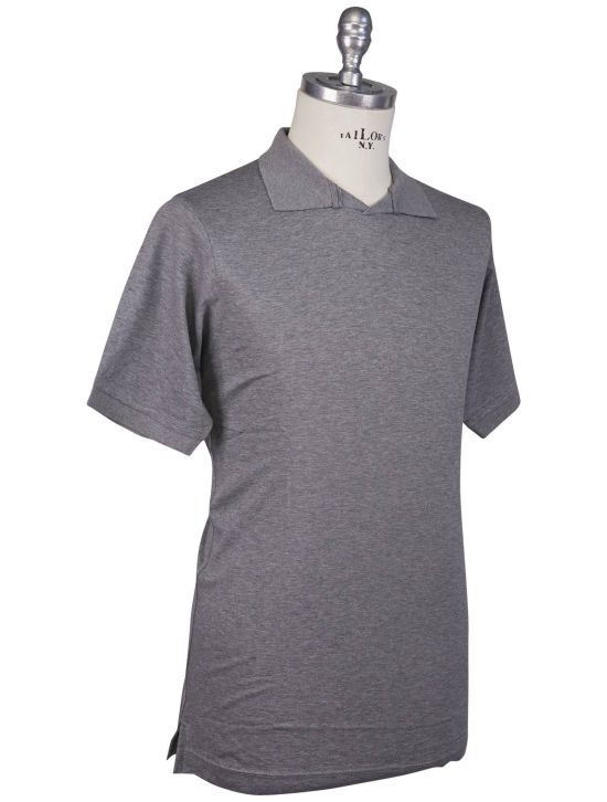 Kiton Kiton Gray Cotton Polo Gray 001