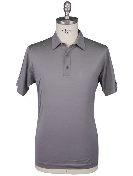 Kiton Kiton Dark Gray Cotton Polo Dark Gray 000