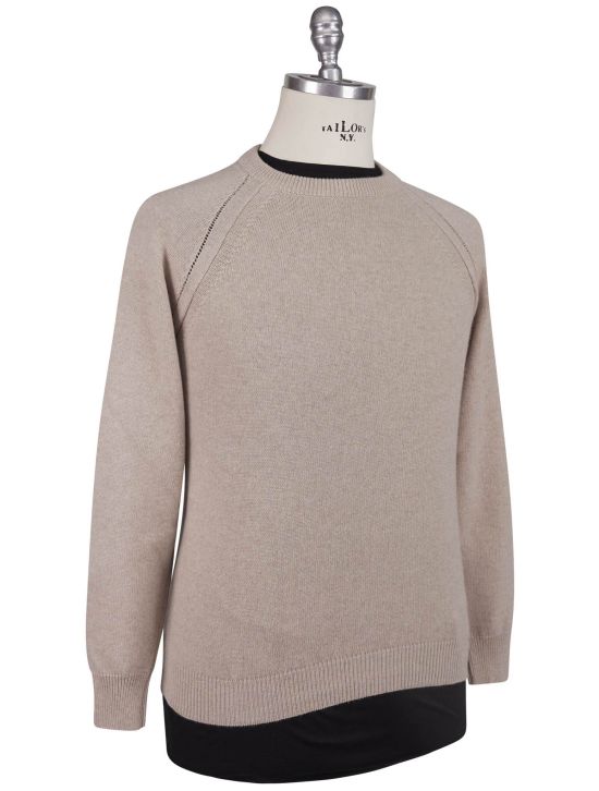 Kiton Kiton Beige Cashmere Sweater Crewneck Beige 001