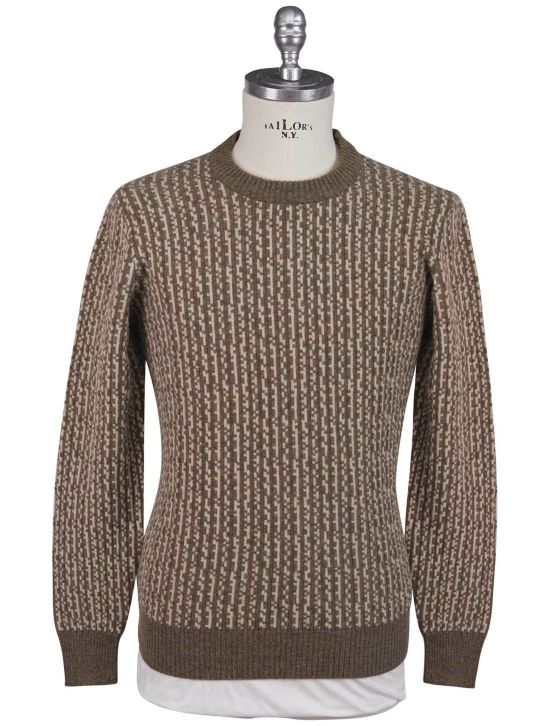 Kiton Kiton Beige Cashmere Sweater Crewneck Beige 000