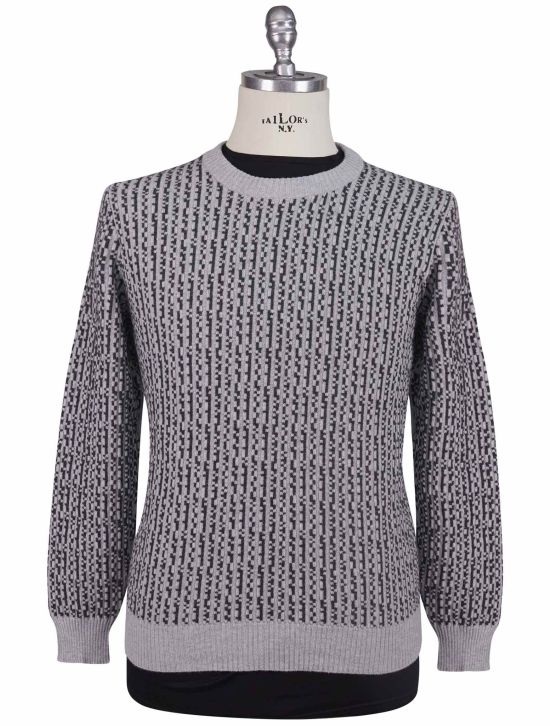 Kiton Kiton Gray Cashmere Sweater Crewneck Gray 000