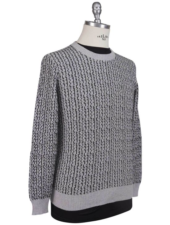 Kiton Kiton Gray Cashmere Sweater Crewneck Gray 001