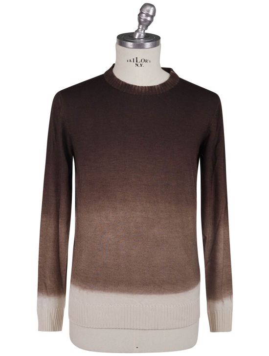 Kiton Kiton Brown Cashmere Silk Sweater Crewneck Brown 000