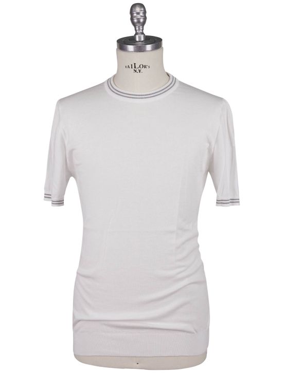 Kiton Kiton White Cotton T-Shirt White 000