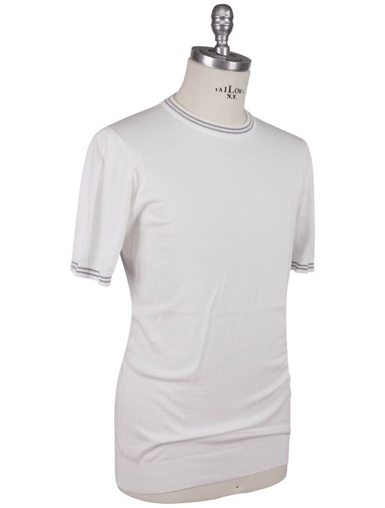 Kiton Kiton White Cotton T-Shirt White 001