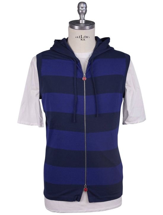 Kiton Kiton Blue Cotton Sweater Gilet Blue 000