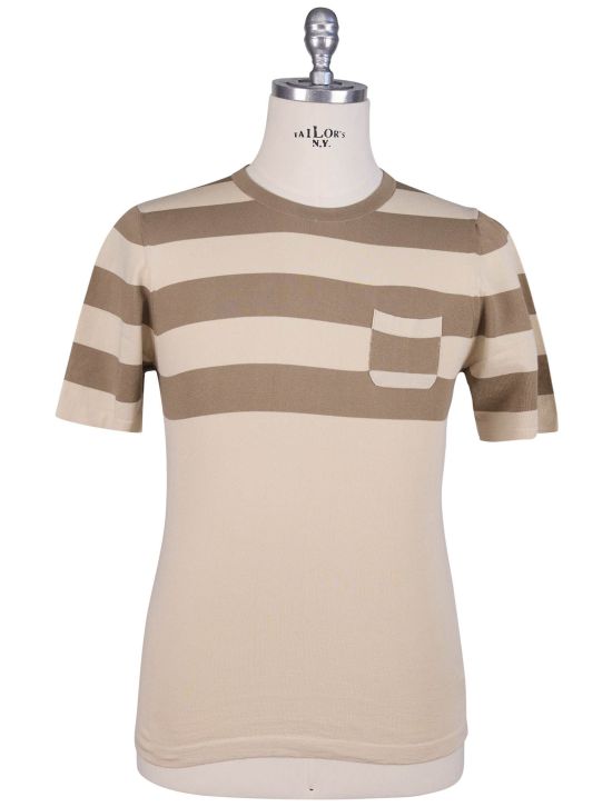 Kiton Kiton Beige Cotton T-Shirt Beige 000