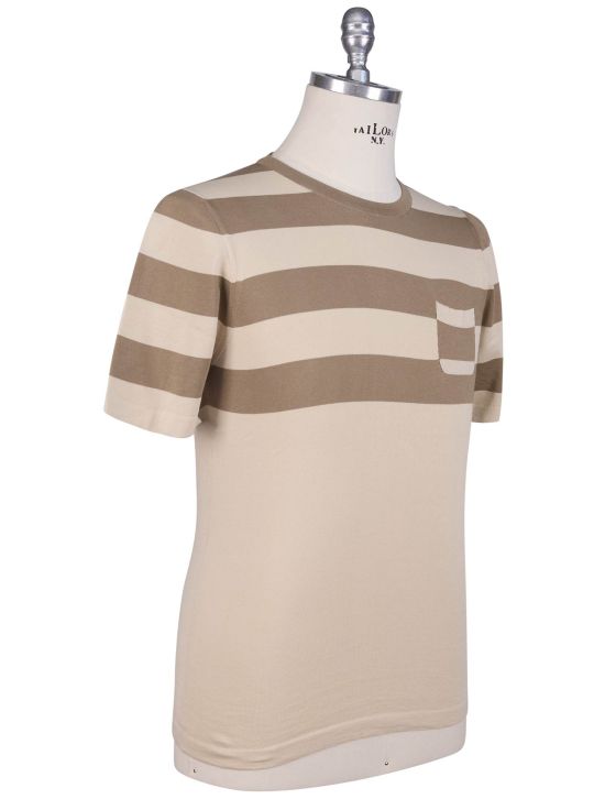 Kiton Kiton Beige Cotton T-Shirt Beige 001