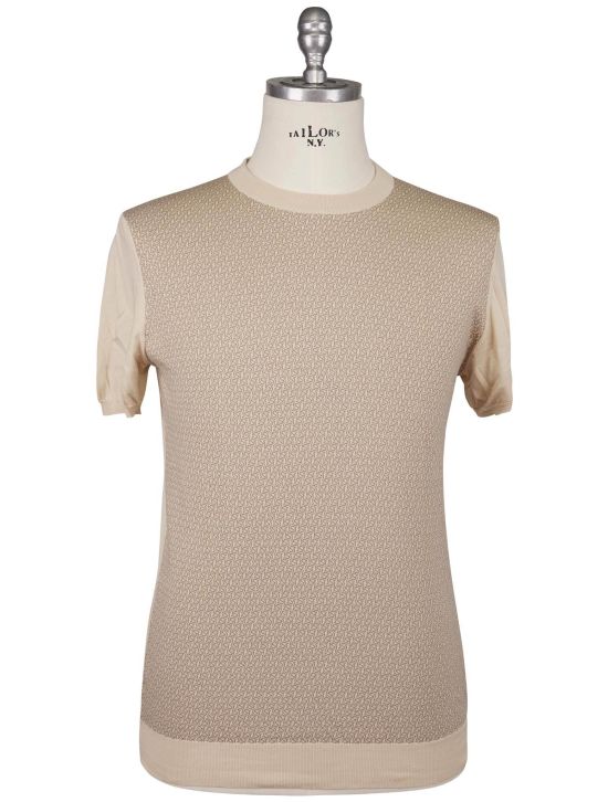 Kiton Kiton Beige Cotton T-Shirt Beige 000