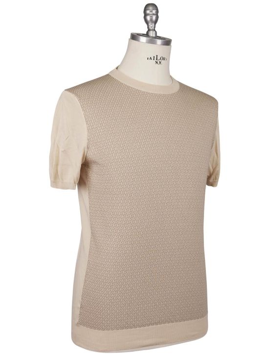 Kiton Kiton Beige Cotton T-Shirt Beige 001