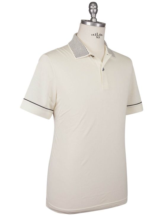 Kiton Kiton Beige Brown Cotton Polo Beige / Brown 001