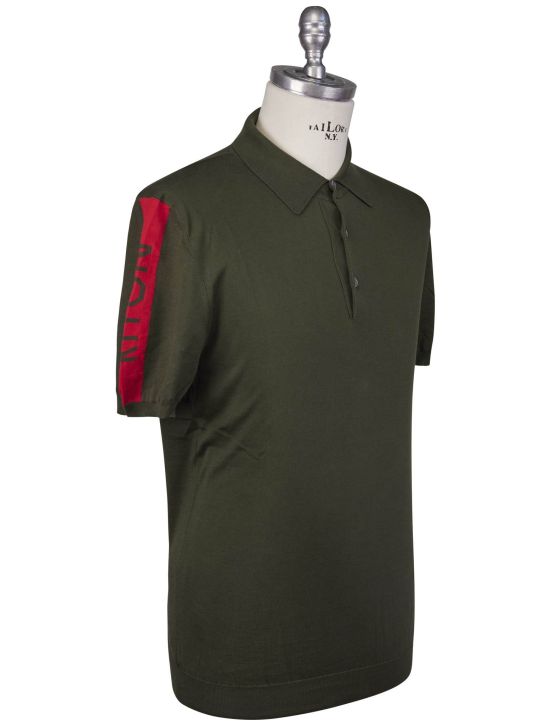 Kiton Kiton Green Cotton Polo Green 001