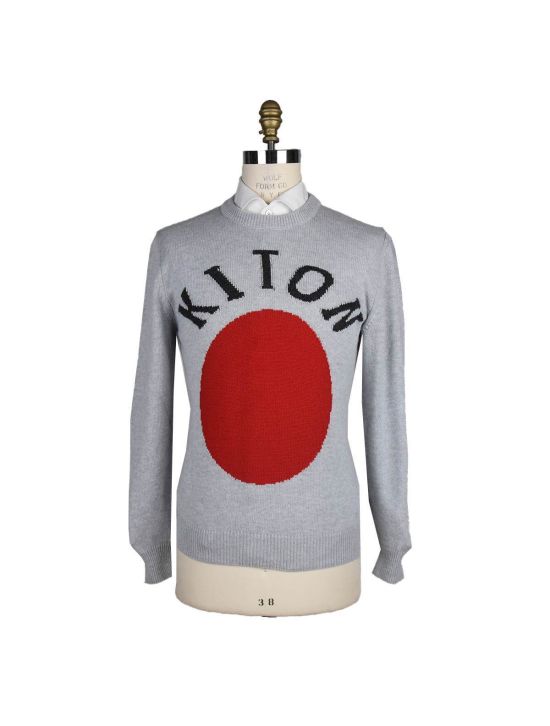 Kiton Kiton Gray Cashmere Sweater Crewneck Gray 000