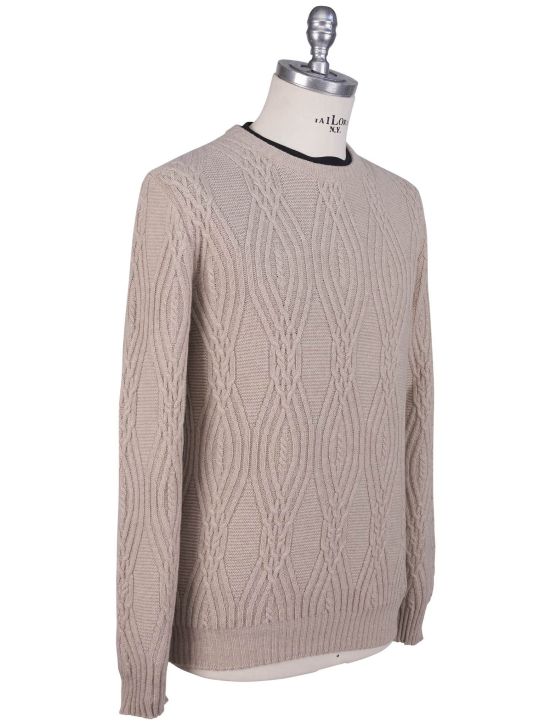 Kiton Kiton Beige Cashmere Sweater Crewneck Beige 001