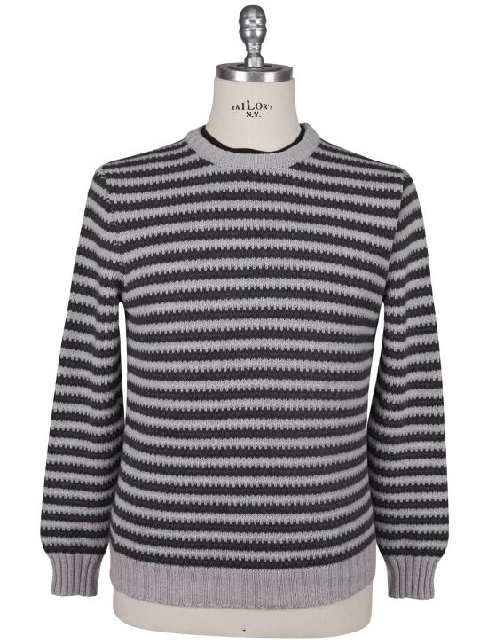 Kiton Kiton Gray Cashmere Sweater Crewneck Gray 000