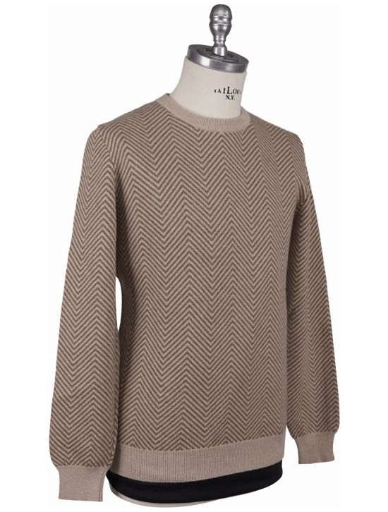 Kiton Kiton Beige Cashmere Sweater Crewneck Beige 001