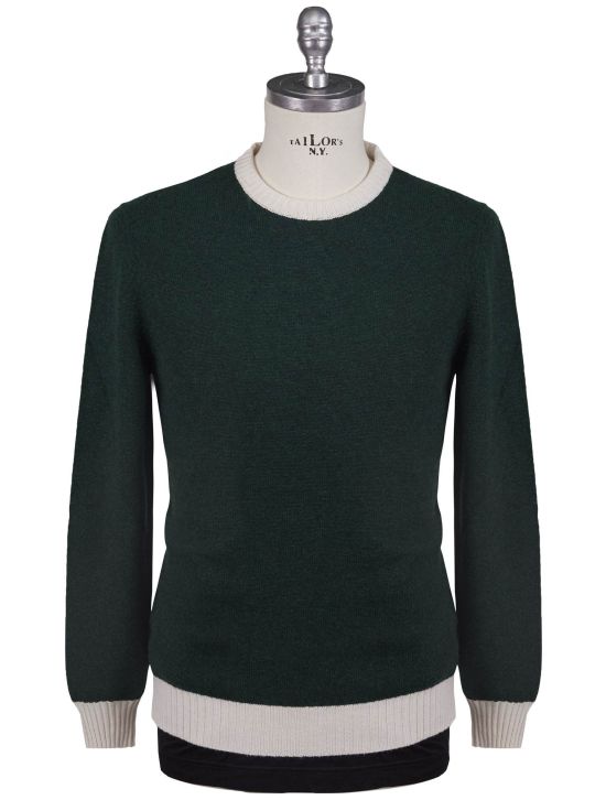 Kiton Kiton Green Cashmere Sweater Crewneck Green 000