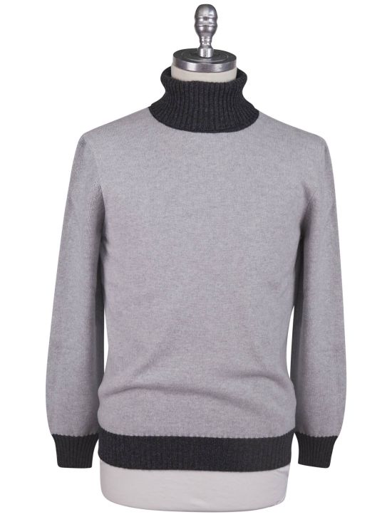 Kiton Kiton Gray Cashmere Sweater Turtleneck Gray 000