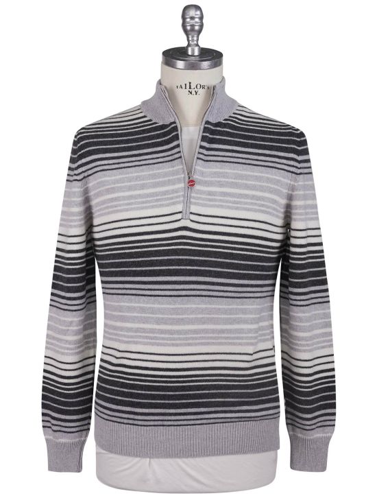 Kiton Kiton Multicolor Cashmere  Sweater Half Zip Multicolor 000