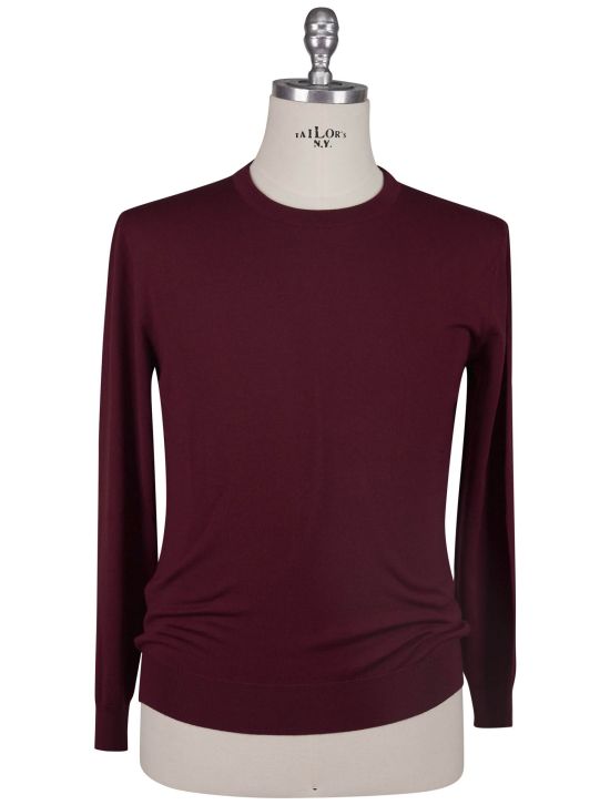 Kiton Kiton Burgundy Wool Sweater Crewneck Burgundy 000