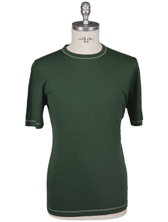 Kiton Kiton Green Cotton T-Shirt Green 000