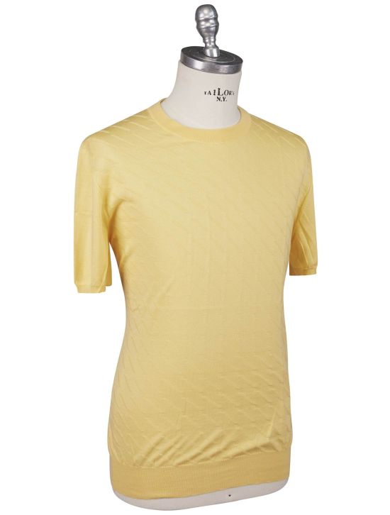 Kiton Kiton Yellow Cotton T-Shirt Yellow 001