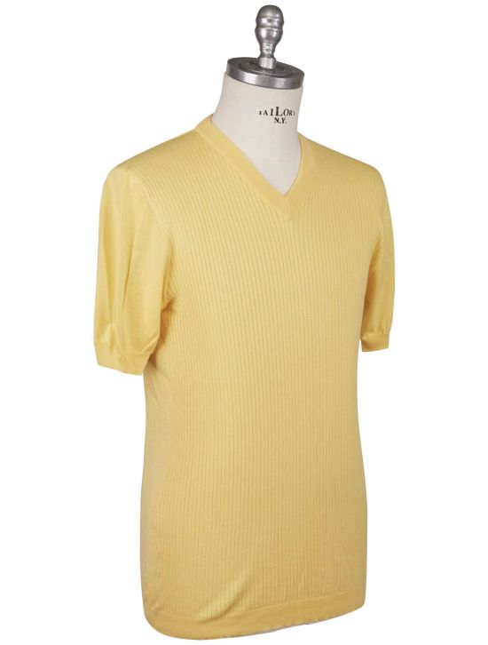 Kiton Kiton Yellow Cotton T-Shirt Yellow 001