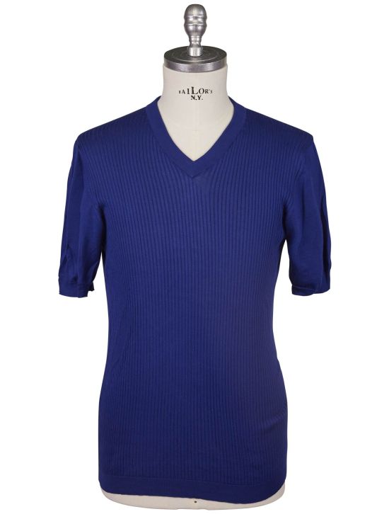 Kiton Kiton Blue Cotton T-Shirt Blue 000