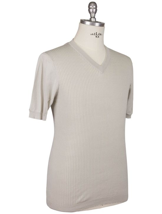 Kiton Kiton Gray Cotton T-Shirt Gray 001