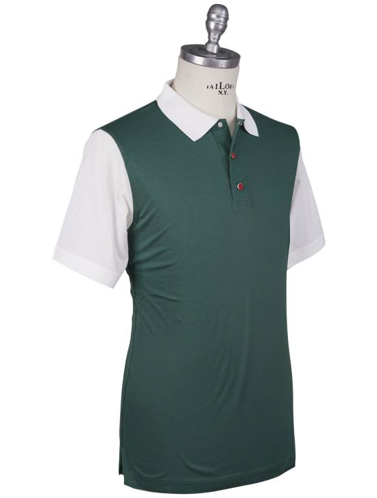 Kiton Kiton Green Cotton Polo Green 001