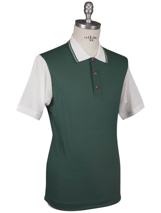 Kiton Kiton Green Cotton Polo Green 001