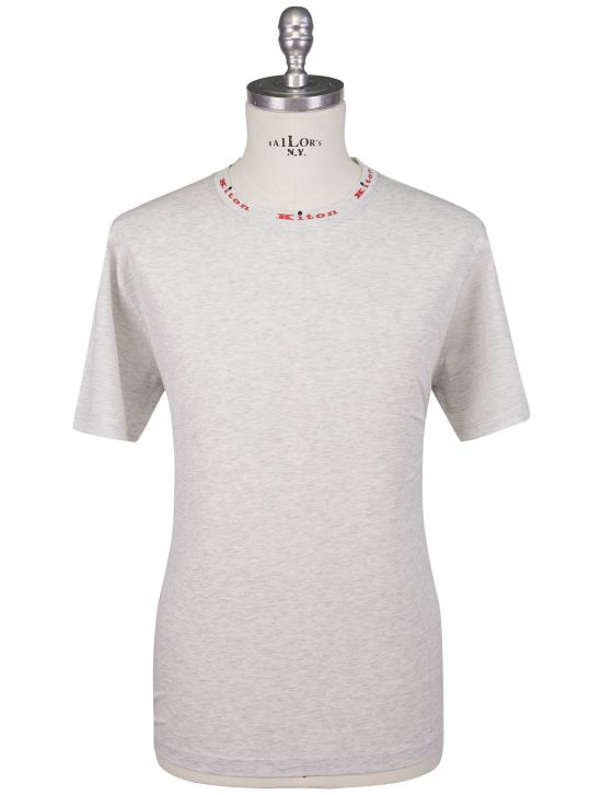 Kiton Kiton Gray Cotton T-Shirt Gray 000