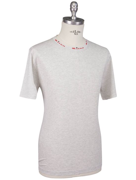 Kiton Kiton Gray Cotton T-Shirt Gray 001