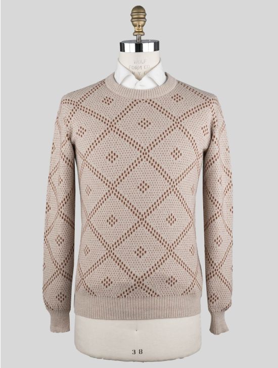 Kiton Kiton Beige Cashmere Sweater Crewneck Beige 000