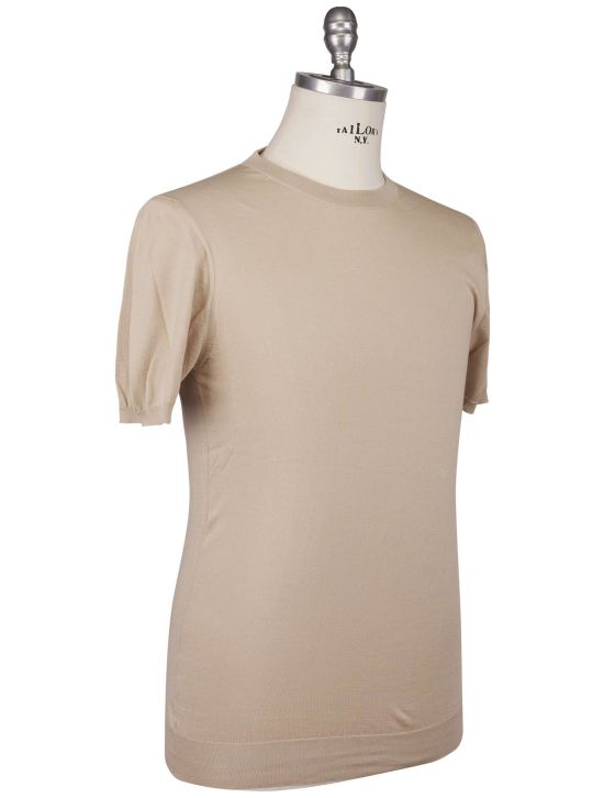 Kiton Kiton Icon Beige Cotton T-Shirt Beige 001