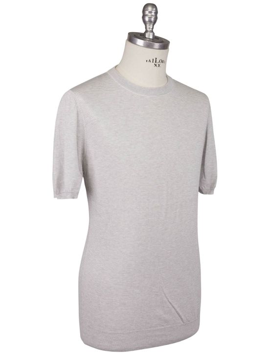 Kiton Kiton Gray Cotton T-Shirt Gray 001