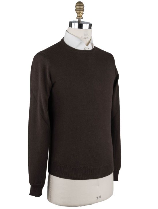 Malo Malo Brown Cashmere Sweater Crewneck Brown 001