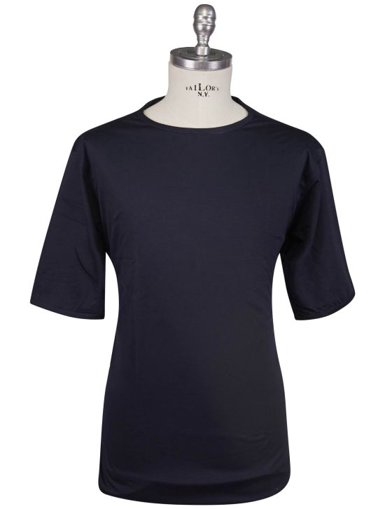 KNT Kiton Knt Blue Cotton T-Shirt Blue 000