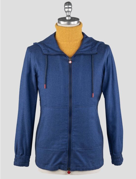 Kiton Kiton Blue Cotton Sweatshirt Umbi Blue 001