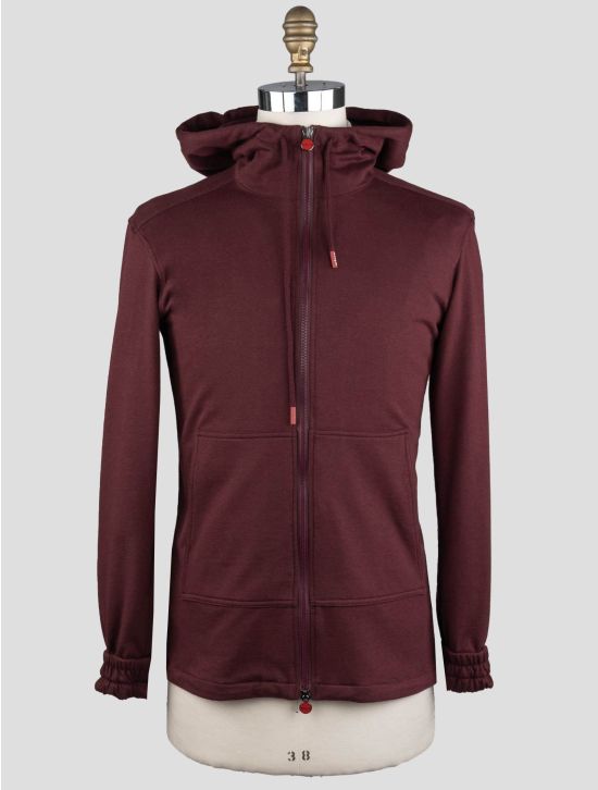 Kiton Kiton Burgundy Cotton  Cashmere Sweatshirt Umbi Burgundy 000