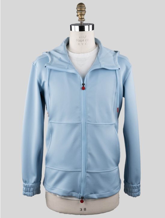 Kiton Kiton Light Blue Pl Cotton Pa Ea Sweatshirt Umbi Neoprene Fabric Light Blue 000