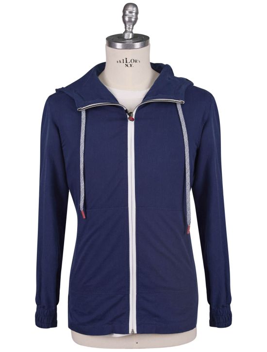 Kiton Kiton Blue Cotton Sweatshirt Umbi Blue 000