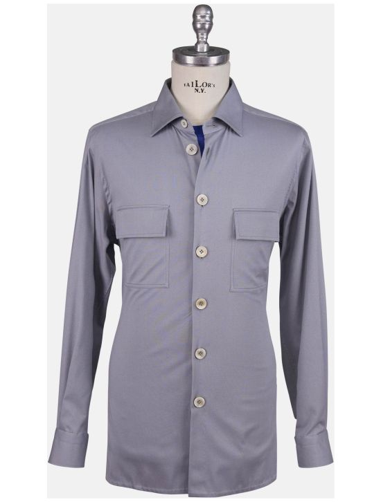 Kiton Kiton Light Blue Lyocell Ea Shirt Light Blue 000