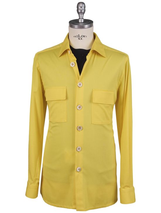 Kiton Kiton Yellow Lyocell Ea Shirt Yellow 000