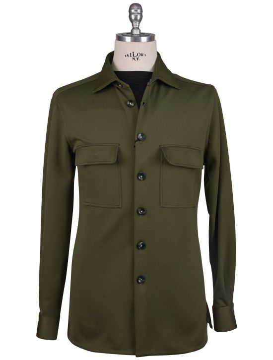 Kiton Kiton Green Pl Cotton Pa Ea Shirt Green 000