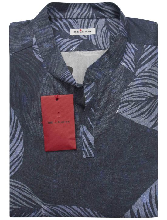 Kiton Kiton Blue Cotton Korean Shirt Blue 000