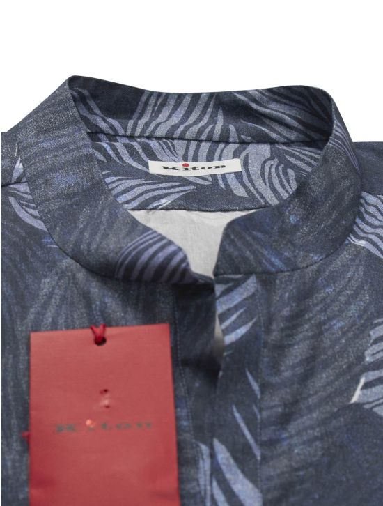 Kiton Kiton Blue Cotton Korean Shirt Blue 001