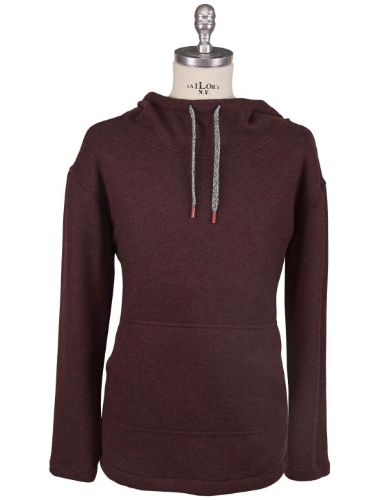 Kiton Kiton Burgundy Cashmere Pa Sweater Burgundy 000