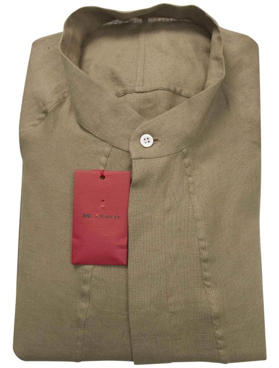 Kiton Kiton Beige Linen Shirt Beige 000